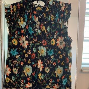 Ann Taylor Multicolor Floral Blouse